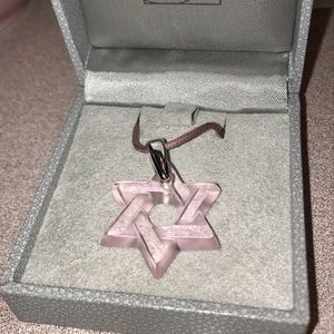 Lalique Star of David Necklace New in Box